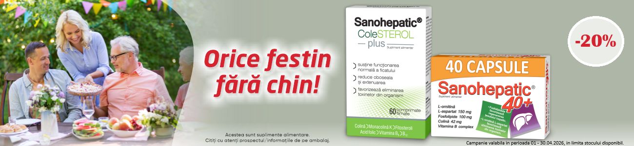 Sanohepatic 20% Reducere Aprilie