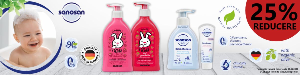 Sanosan 25% Reducere Mai Ziua Copilului