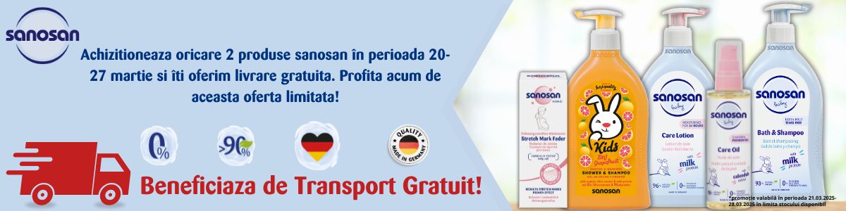 Sanosan Transport gratuit Martie