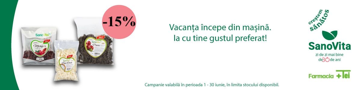 Sanovita 15% Reducere Iunie
