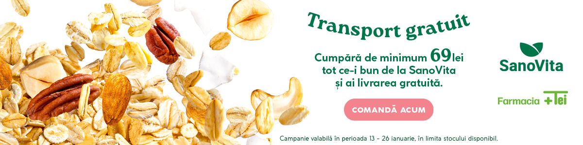 Sanovita Transport Gratuit Ianuarie