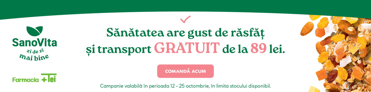 Sanovita Transport Gratuit Octombrie