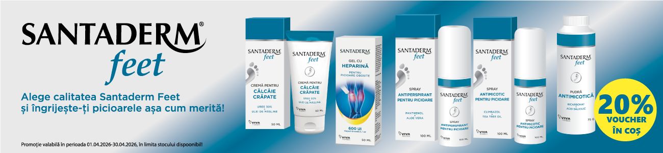 Santaderm 20% Voucher in cos Aprilie