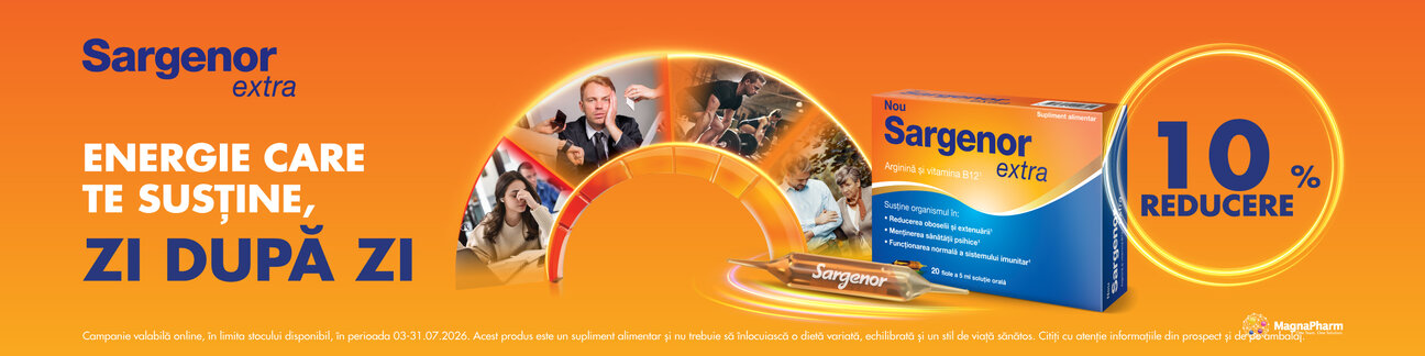 Sargenor 10% Reducere Iulie