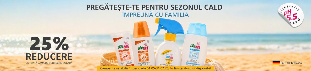 Sebamed SPF 25% Reducere Mai-Iulie