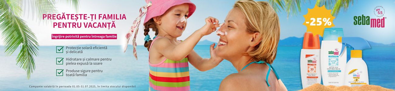 Sebamed Sun Care 25% Reducere Mai-Iulie