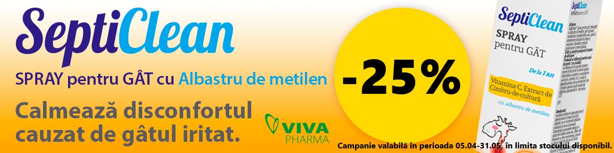 Septiclean 25% Reducere Aprilie-Mai