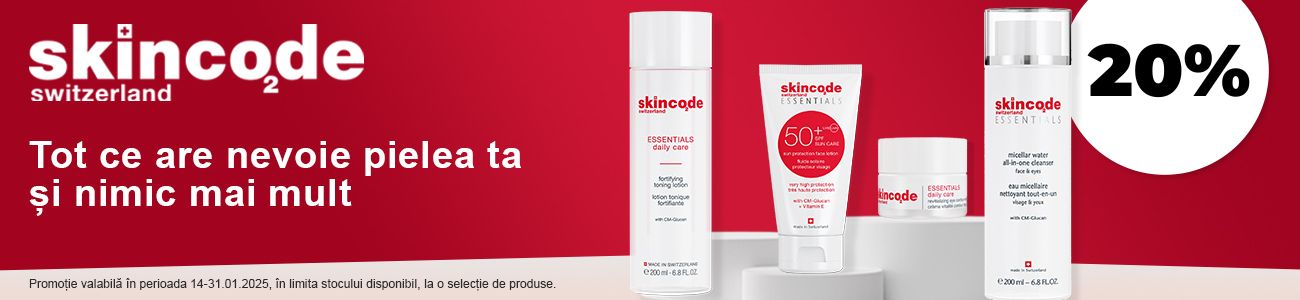 Skincode 20% Reducere Ianuarie 