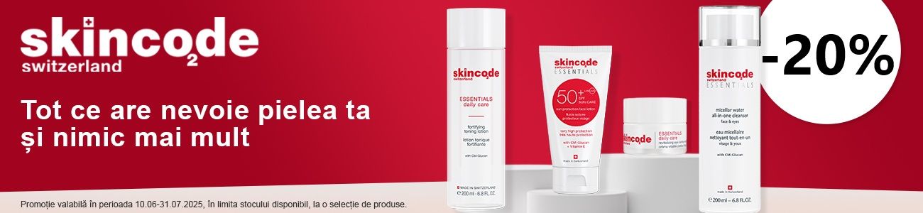 Skincode Essentials  20% Reducere Iunie-Iulie