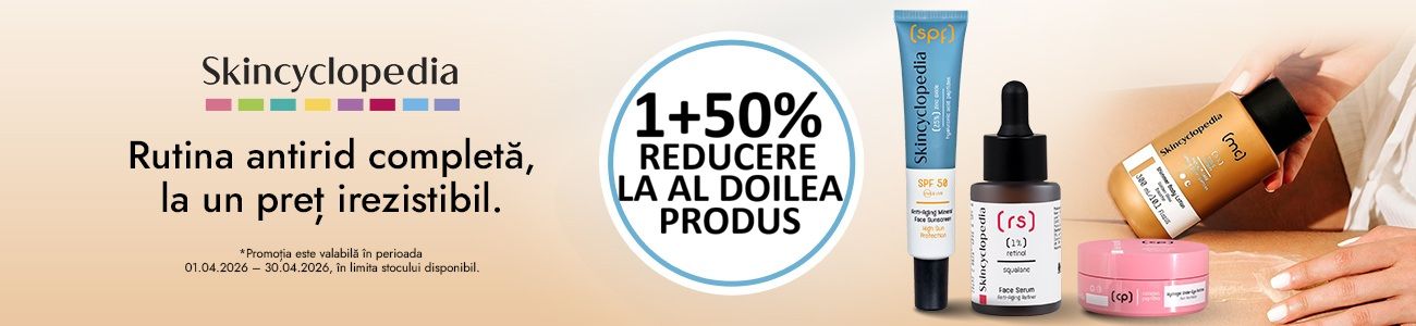 Skincyclopedia 1+50% Reducere la al doilea Aprilie