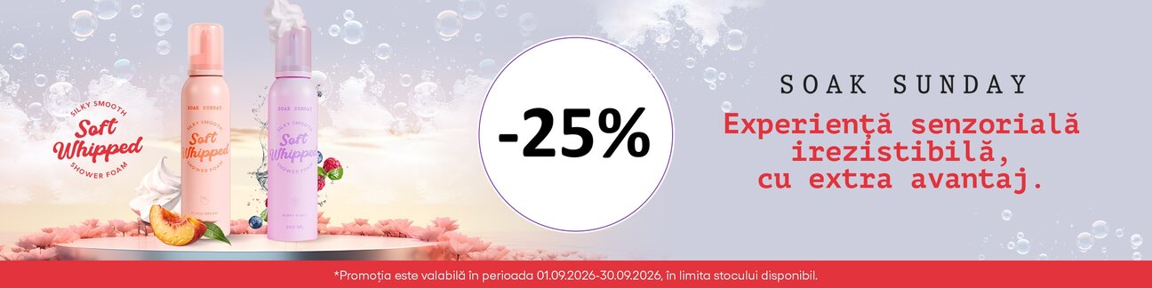 Soak Sunday 25% Reducere Septembrie