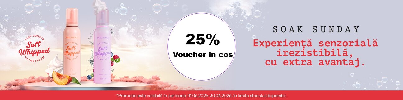 Soak Sunday 25% Voucher in cos Iunie
