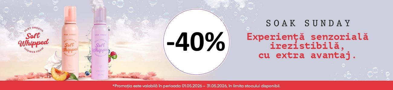 Soak Sunday 40% Reducere Mai
