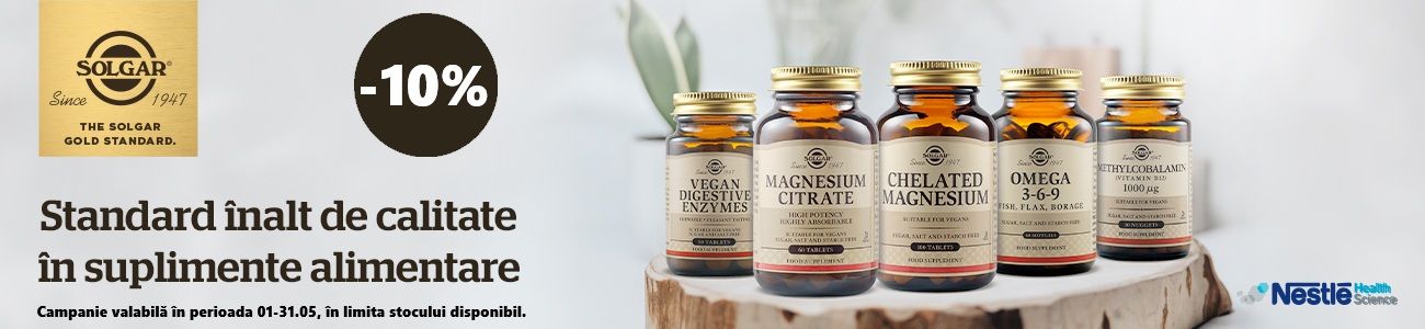 Solgar 10% Reducere Mai