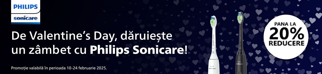 Sonicare Pana la 20% Reducere V-Day