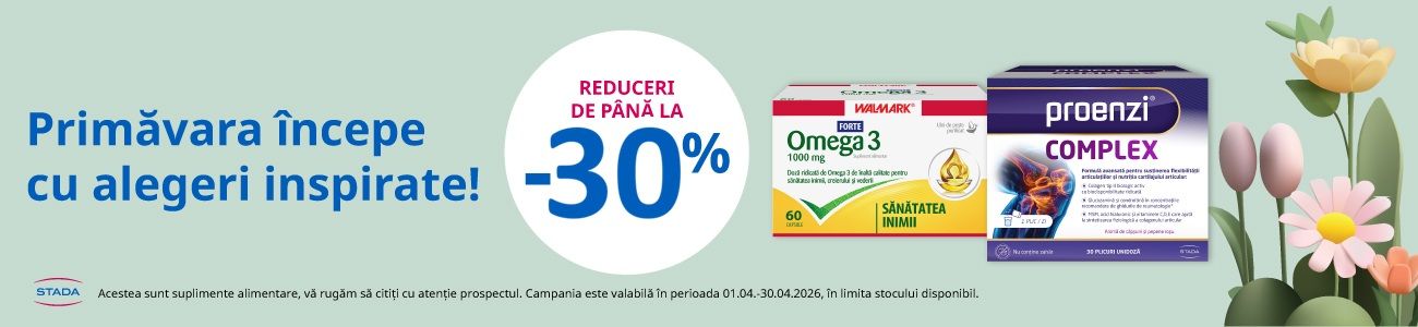 Stada Pana la 30% Reducere Aprilie