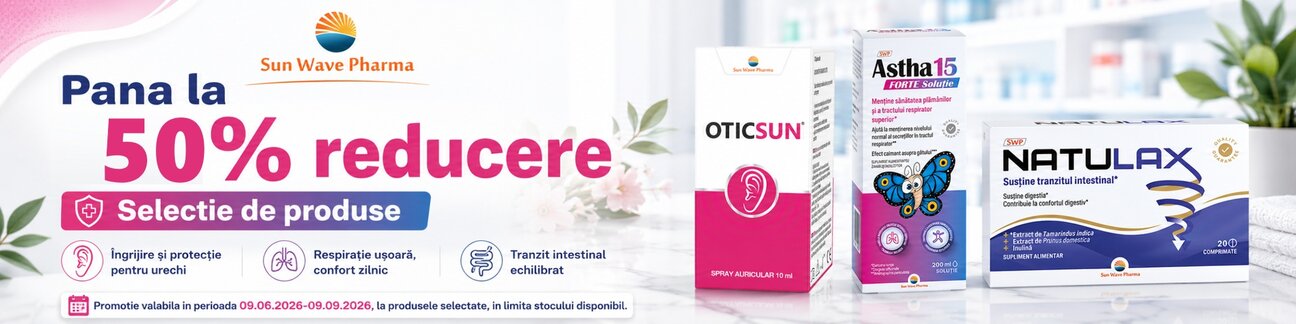 Sun Wave Pana la 50% Reducere Iunie-Septembrie