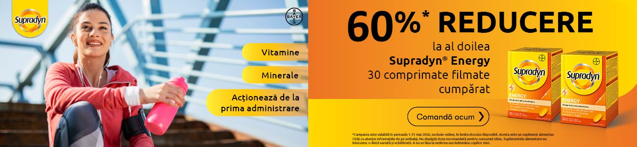 Supradyn 1+60% Reducere la al doilea Mai