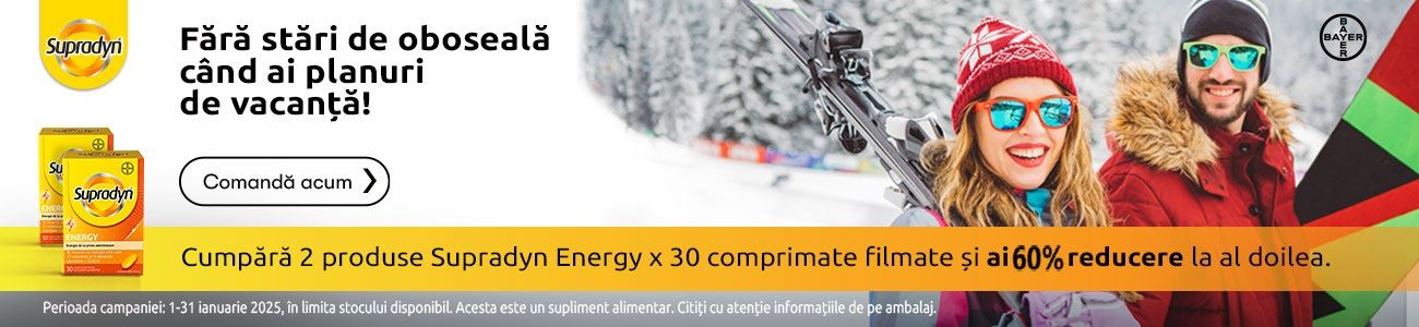 Supradyn Energy 60% la al doilea Ianuarie