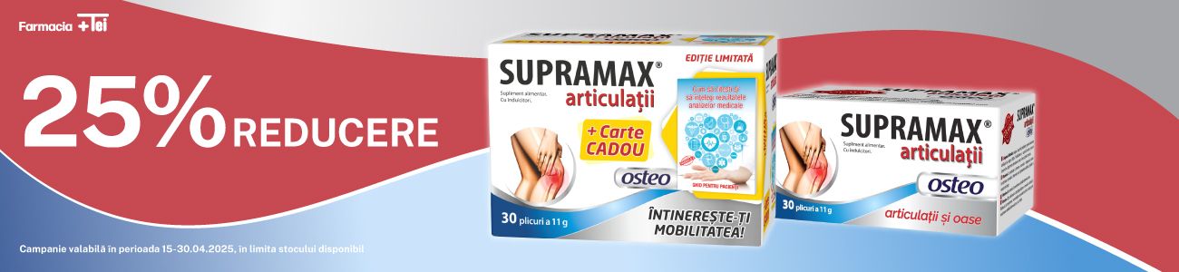 Supramax articulatii osteo 25% Reducere Februarie-Aprilie 