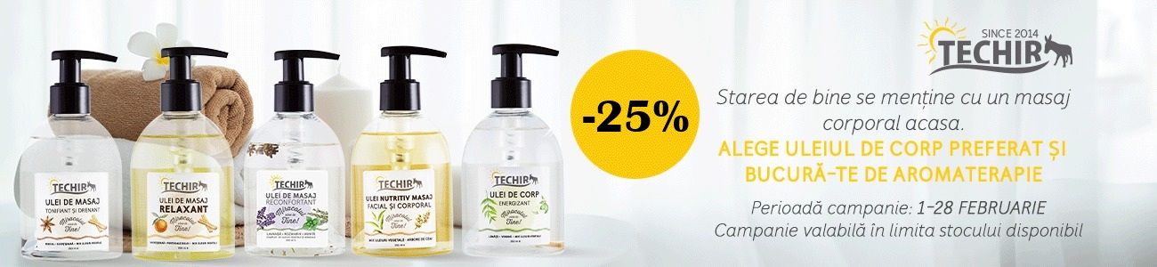 Techir 25% Reducere Februarie