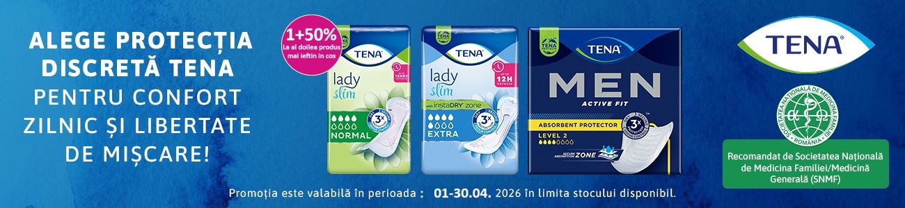 Tena 1+50% Reducere la al doilea Aprilie