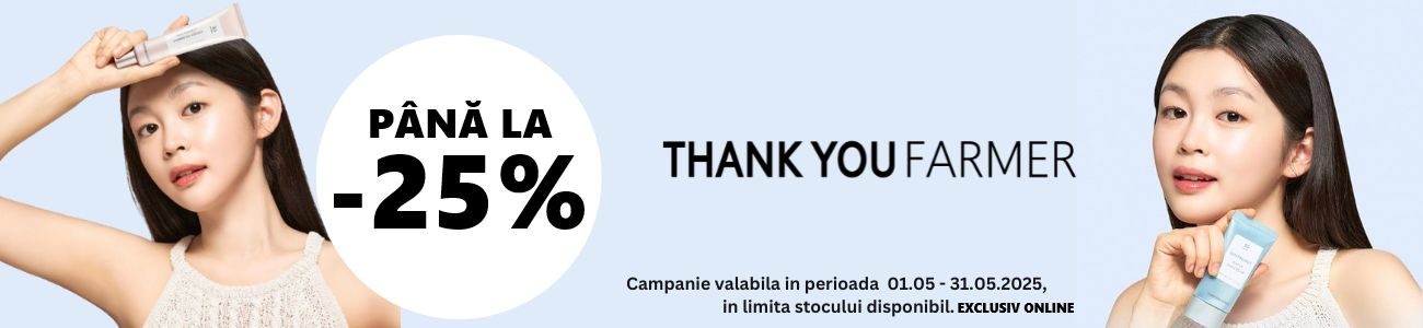 Thank You Farmer Pana la 25% Reducere Mai
