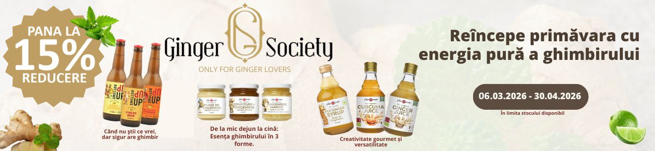 The Ginger People Pana la 15% Reducere Martie-Aprilie
