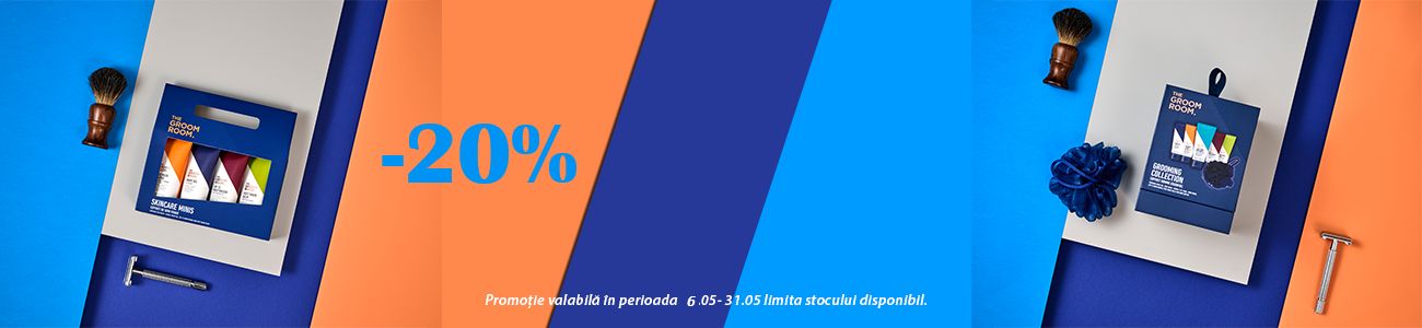 The Groom Room 20% Reducere Mai