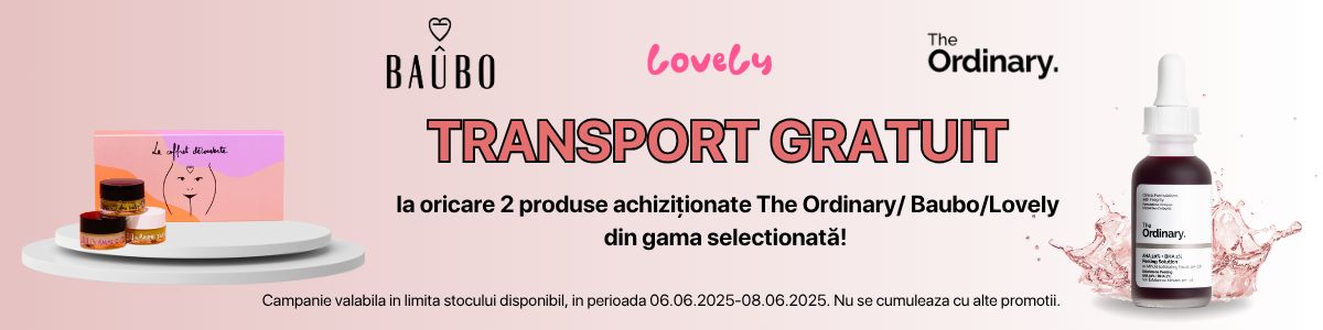 The Ordinary + Baubo + Lovely Transport Gratuit Iunie