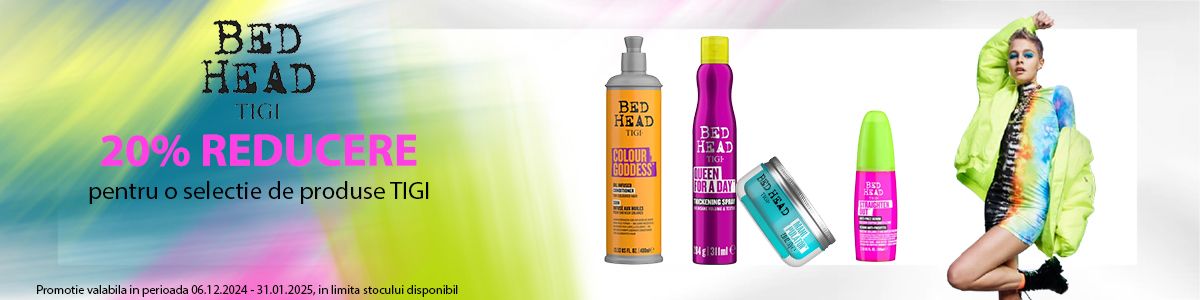 Tigi 20% Reducere Decembrie-Ianuarie