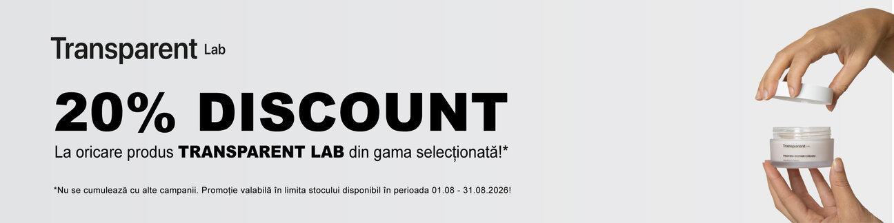 Transparent Lab 20% Reducere August