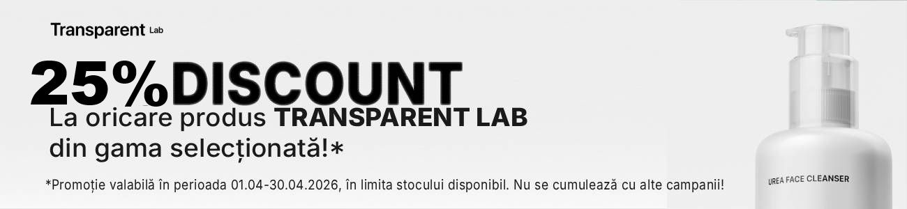 Transparent Lab 25% Reducere Aprilie