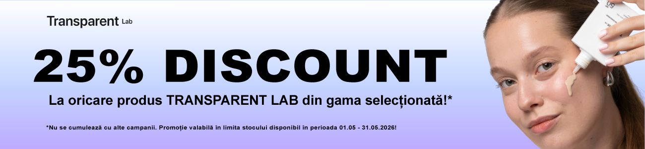 Transparent Lab 25% Reducere Mai