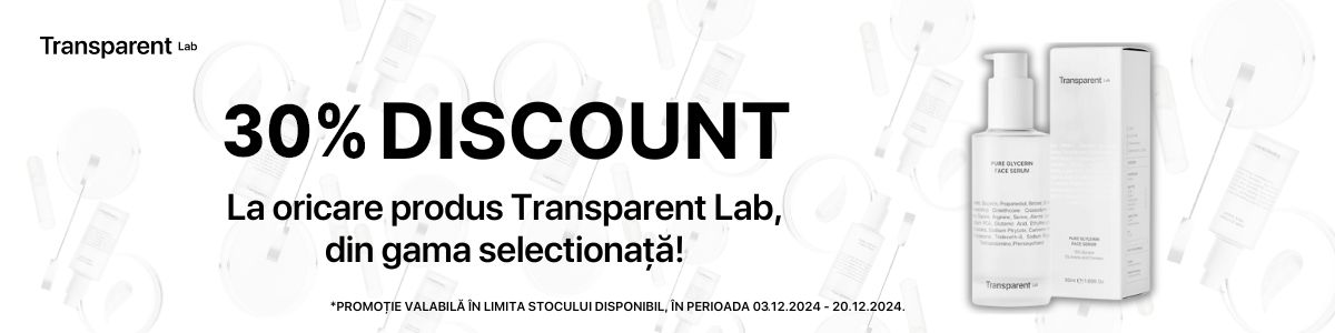 Transparent Lab 30% Reducere Decembrie