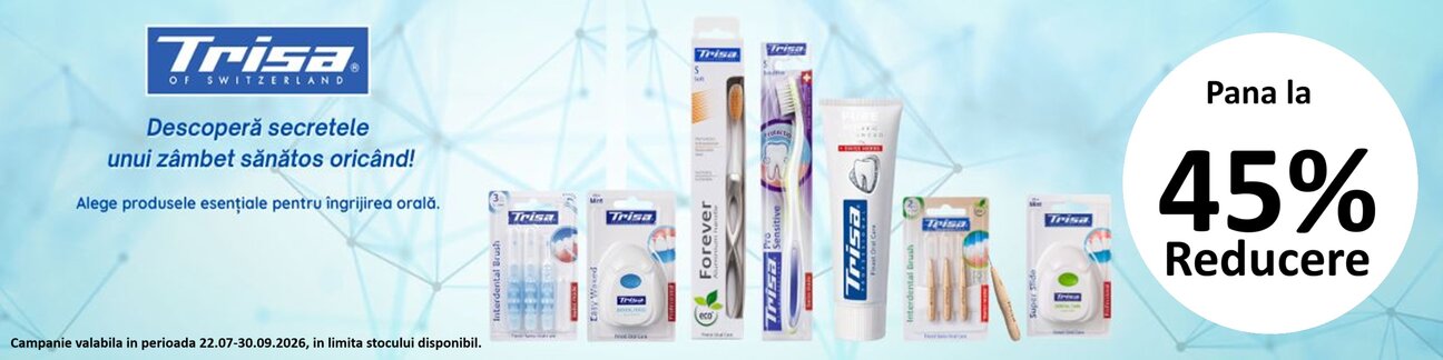 Trisa Pana la 45% Reducere Iulie-Septembrie