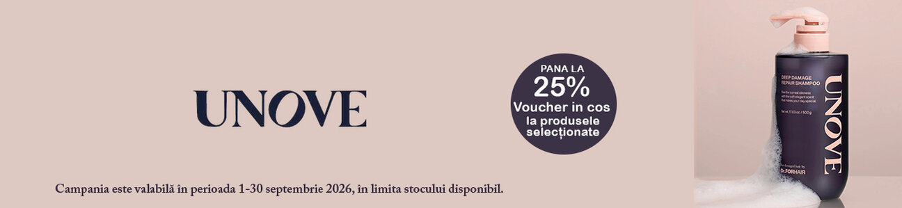 UNOVE Pana la 25% Voucher in cos Septembrie