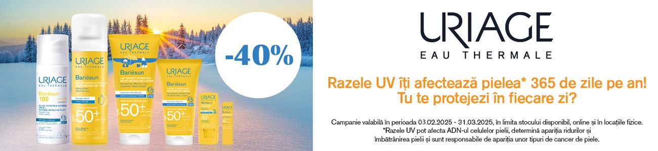 Uriage 40% Reducere Februarie - Martie