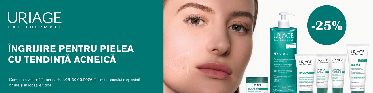 Uriage Hyseac 25% Reducere August-Septembrie