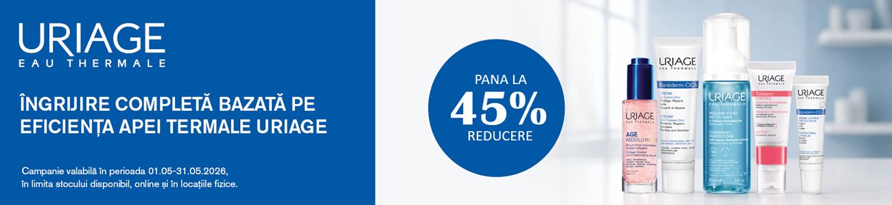 Uriage Pana La 45% Reducere Mai