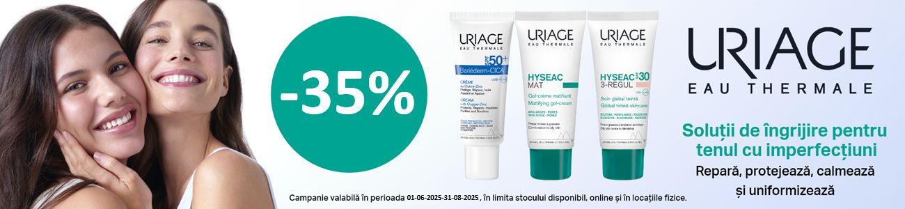 Uriage SPF 35% Reducere Iunie