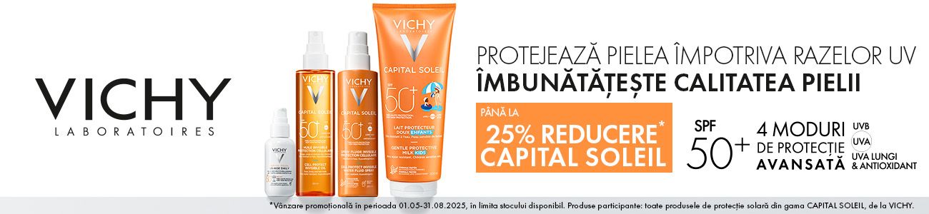 Vichy Capital Soleil Pana la 25% Reducere Mai-August