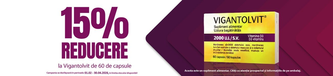 Vigantolvit 15% Reducere Februarie-Aprilie