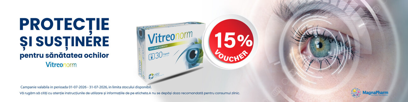 Vitreonorm 15% Voucher in cos Iulie