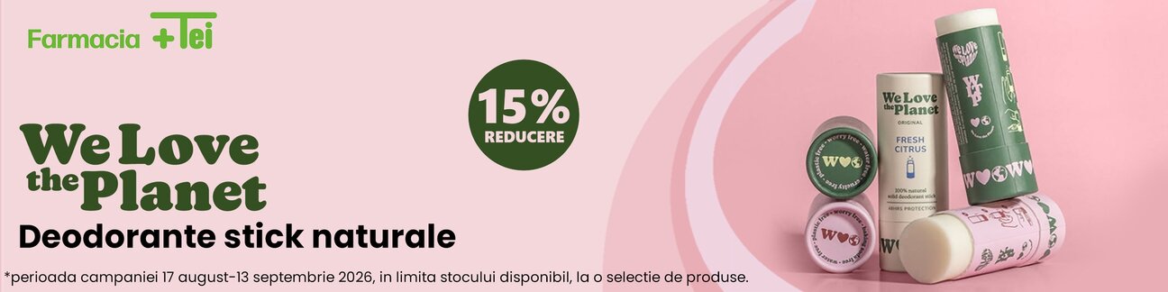We Love The Planet 15% Reducere August-Septembrie