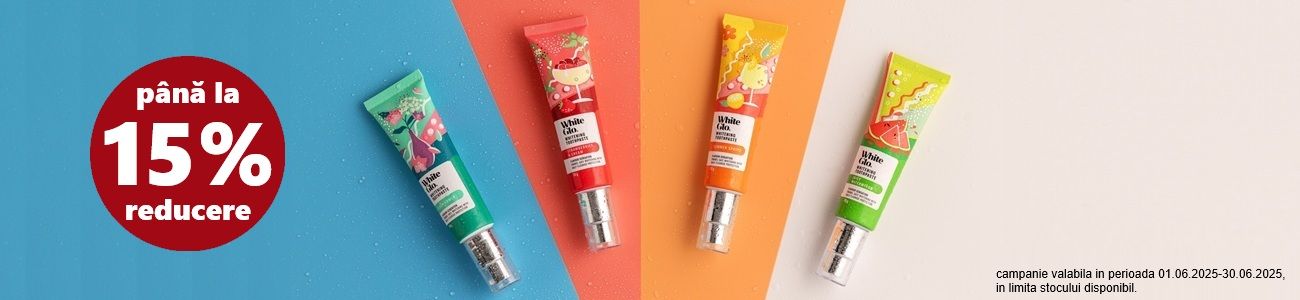 White Glo Pana la 15% Reducere Iunie