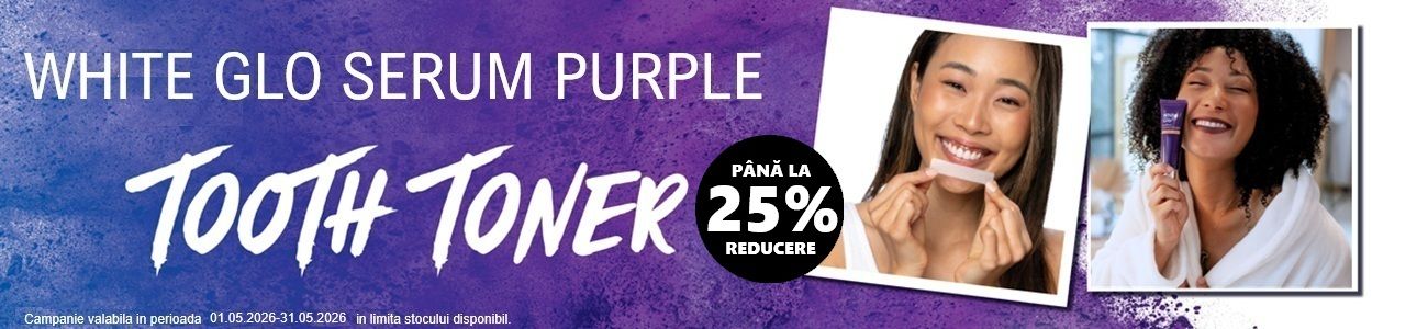 White Glo Pana la 25% Reducere Mai