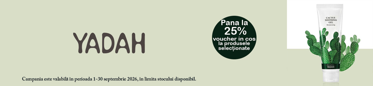 Yadah Pana la 25% Voucher in cos Septembrie