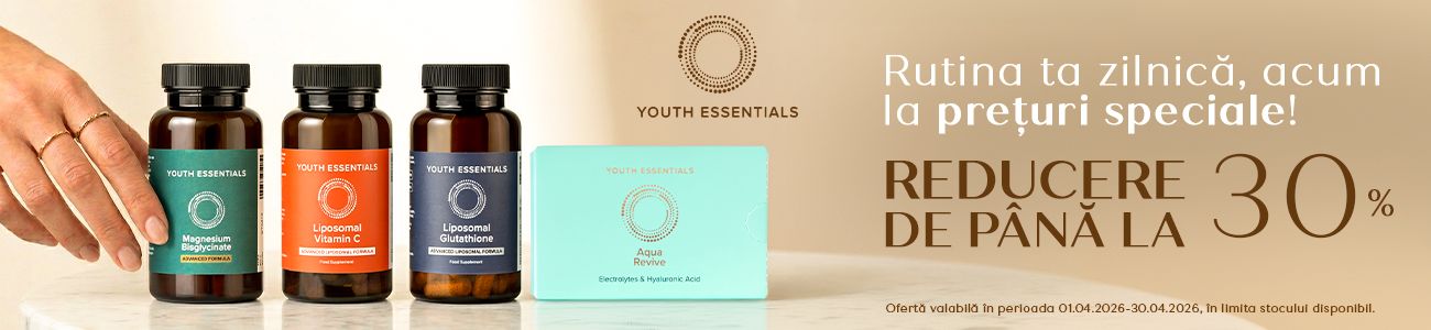 Youth Essentials Pana la 30% Reducere Aprilie