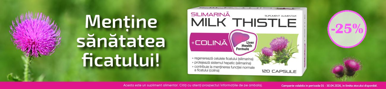 Zdrovit Silimarina + Colina Milk Thistle 25% Reducere Aprilie